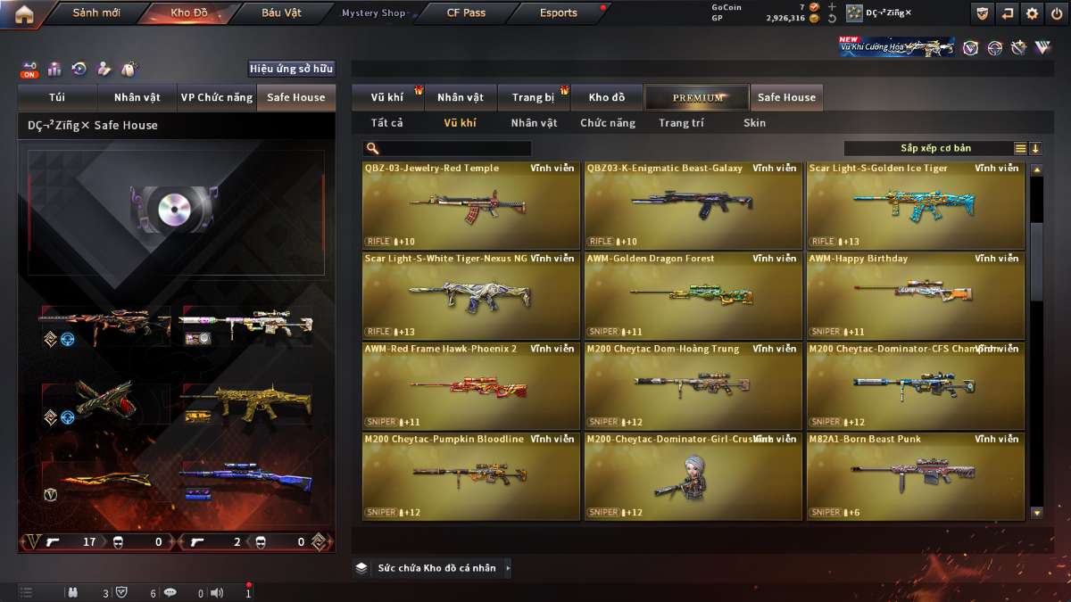 shop acc cf uy tin gia re